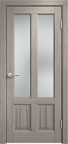 Дверь Мадера Винтаж модель 15Ш браш цвет Серый 215 стекло